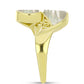 Inel din Argint 925 Placat cu Aur ( 4.12 grame ) cu Sidef 5.83 Carate