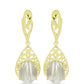 Cercei din Argint 925 Placat cu Aur ( 6.57 grame ) cu Sidef 6.33 Carate