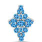 Inel din Argint 925 ( 3.69 grame ) cu Topaz Swiss Blue 3.83 Carate
