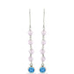Cercei din Argint 925 ( 1.29 grame ) cu Topaz Swiss Blue 4.62 Carate