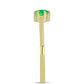 Inel din Argint 925 Placat cu Aur ( 1.48 grame ) cu Opal Verde Etiopian Lega Dembi 0.15 Carate
