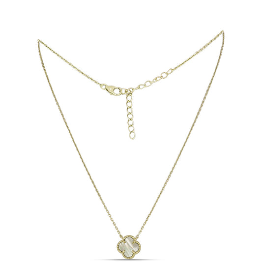 Colier din Argint 925 Placat cu Aur ( 4.26 grame ) cu Sidef 1.7 Carate