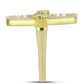 Inel din Argint 925 Placat cu Aur ( 5.33 grame ) cu Sidef și Topaz Alb 11.48 Carate