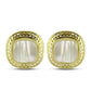 Cercei din Argint 925 Placat cu Aur ( 5.6 grame ) cu Sidef 3.68 Carate