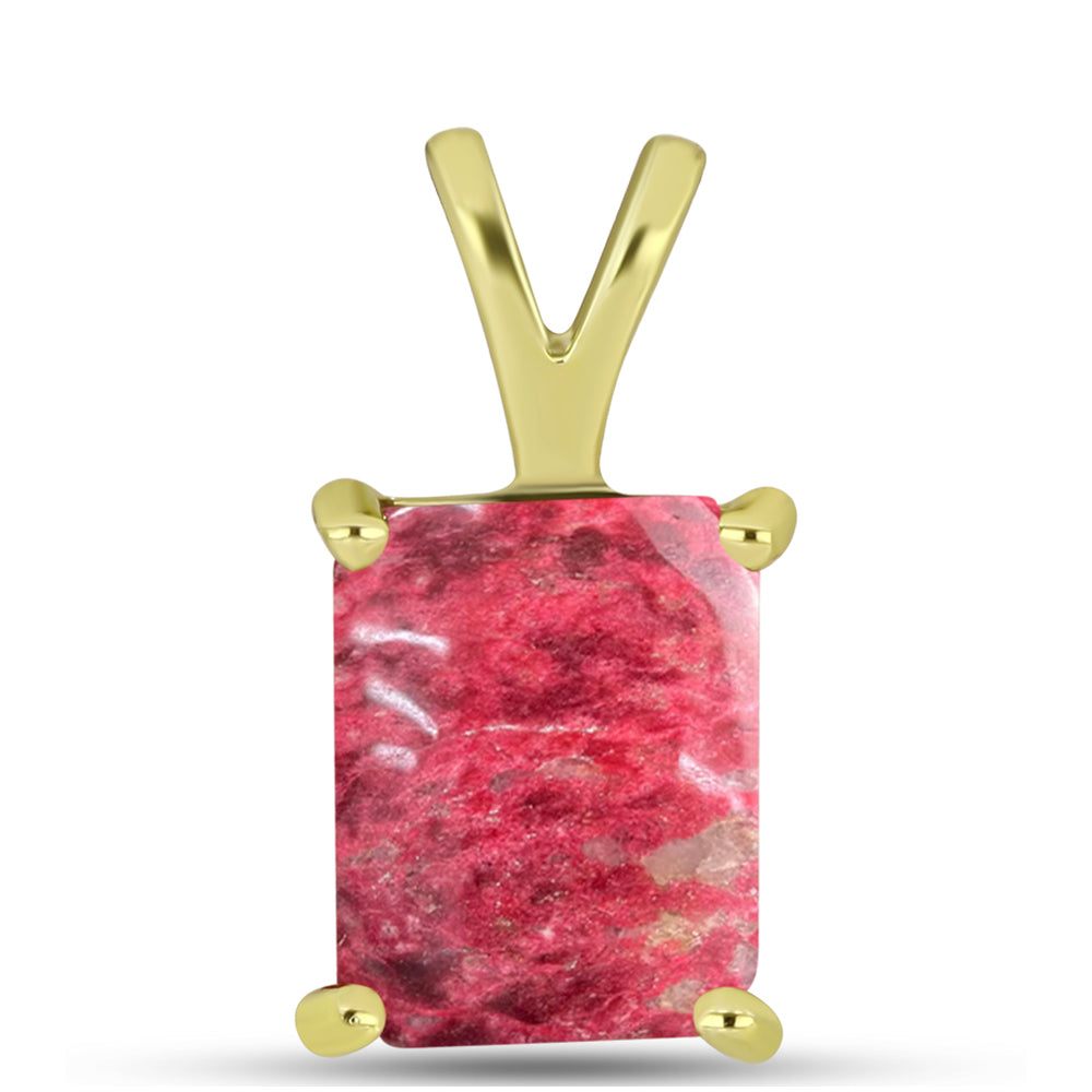 Pandantiv din Argint 925 Placat cu Aur ( 0.59 grame ) cu Thulit 2.62 Carate 1 