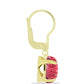Cercei din Argint 925 Placat cu Aur ( 2.05 grame ) cu Thulit 4.75 Carate