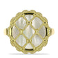 Inel din Argint 925 Placat cu Aur ( 5.38 grame ) cu Sidef 5.16 Carate