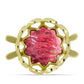 Inel din Argint 925 Placat cu Aur ( 4.31 grame ) cu Thulit 4.55 Carate
