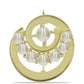 Broşă din Argint 925 Placat cu Aur ( 5.47 grame ) cu Sidef 3.04 Carate
