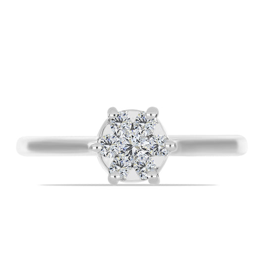 Inel din Argint 925 ( 2.13 grame ) cu Diamant Alb 0.26 Carate