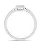Inel din Argint 925 ( 1.95 grame ) cu Diamant Alb 0.19 Carate