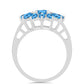 Inel din Argint 925 ( 3.11 grame ) cu Topaz Swiss Blue 1.78 Carate