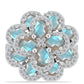 Inel din Argint 925 ( 7.39 grame ) cu Gullgruvene Labradorit și Topaz Alb 6.48 Carate