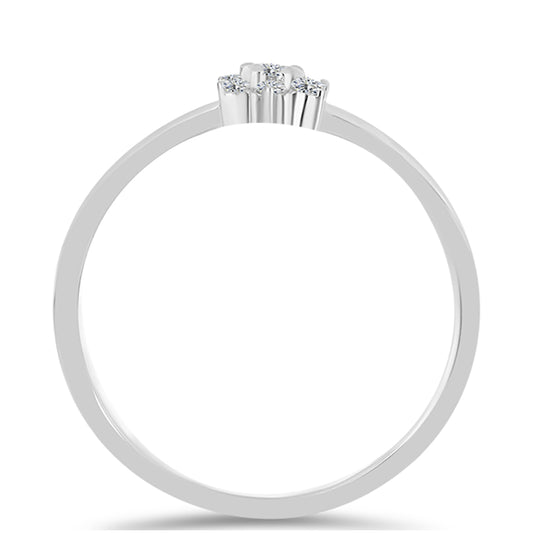 Inel din Argint 925 ( 1.52 grame ) cu Diamant Alb 0.15 Carate