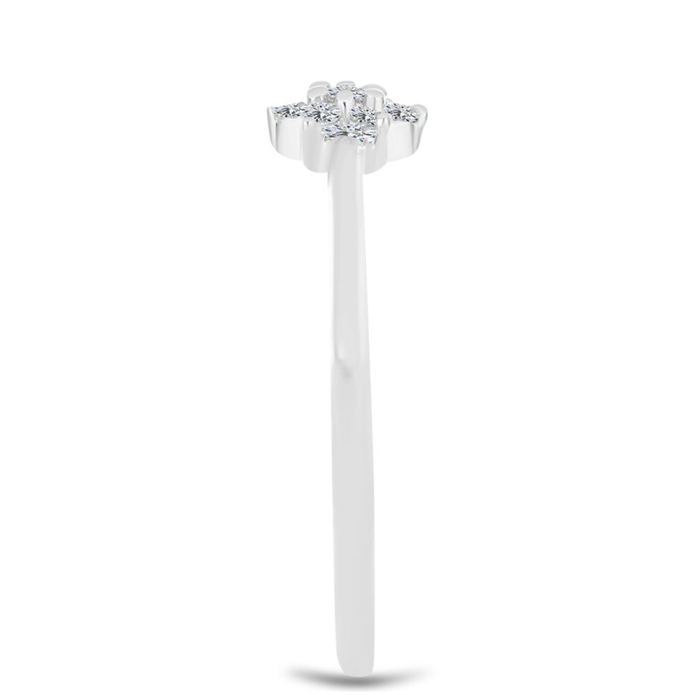 Inel din Argint 925 ( 1.52 grame ) cu Diamant Alb 0.15 Carate