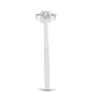 Inel din Argint 925 ( 1.52 grame ) cu Diamant Alb 0.15 Carate