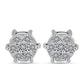Cercei din Argint 925 ( 2.5 grame ) cu Diamant Alb 0.53 Carate
