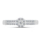 Inel din Argint 925 ( 2.2 grame ) cu Diamant Alb 0.29 Carate