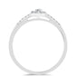 Inel din Argint 925 ( 2.2 grame ) cu Diamant Alb 0.29 Carate
