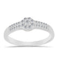 Inel din Argint 925 ( 2.2 grame ) cu Diamant Alb 0.29 Carate