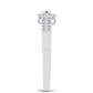 Inel din Argint 925 ( 2.2 grame ) cu Diamant Alb 0.29 Carate