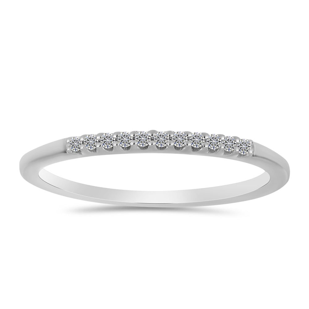 Inel din Argint 925 ( 1.34 grame ) cu Diamant Alb 0.08 Carate