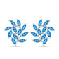 Cercei din Argint 925 ( 4.26 grame ) cu Topaz Swiss Blue 3.48 Carate