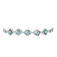 Brățară din Argint 925 ( 8.91 grame ) cu Gullgruvene Labradorit și Topaz Alb 4.78 Carate