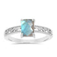 Inel din Argint 925 ( 2.95 grame ) cu Gullgruvene Labradorit 1.47 Carate