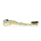 Pandantiv din Argint 925 Placat cu Aur ( 3.29 grame ) cu Drusy Verde și Spinel Negru 2.43 Carate