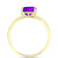 Inel din Argint 925 Placat cu Aur ( 1.75 grame ) cu Agat Violet 2.18 Carate