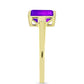 Inel din Argint 925 Placat cu Aur ( 1.75 grame ) cu Agat Violet 2.18 Carate