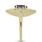 Inel din Argint 925 Placat cu Aur ( 4.48 grame ) cu Topaz Mistic 1.1 Carate