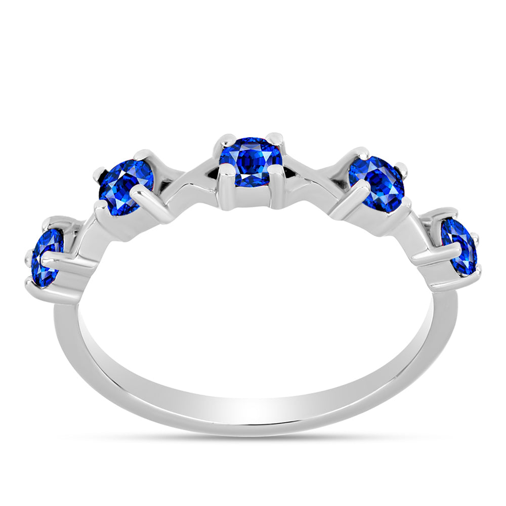 Inel din Argint 925 ( 2.13 grame ) cu Safir Albastru Australian 0.89 Carate