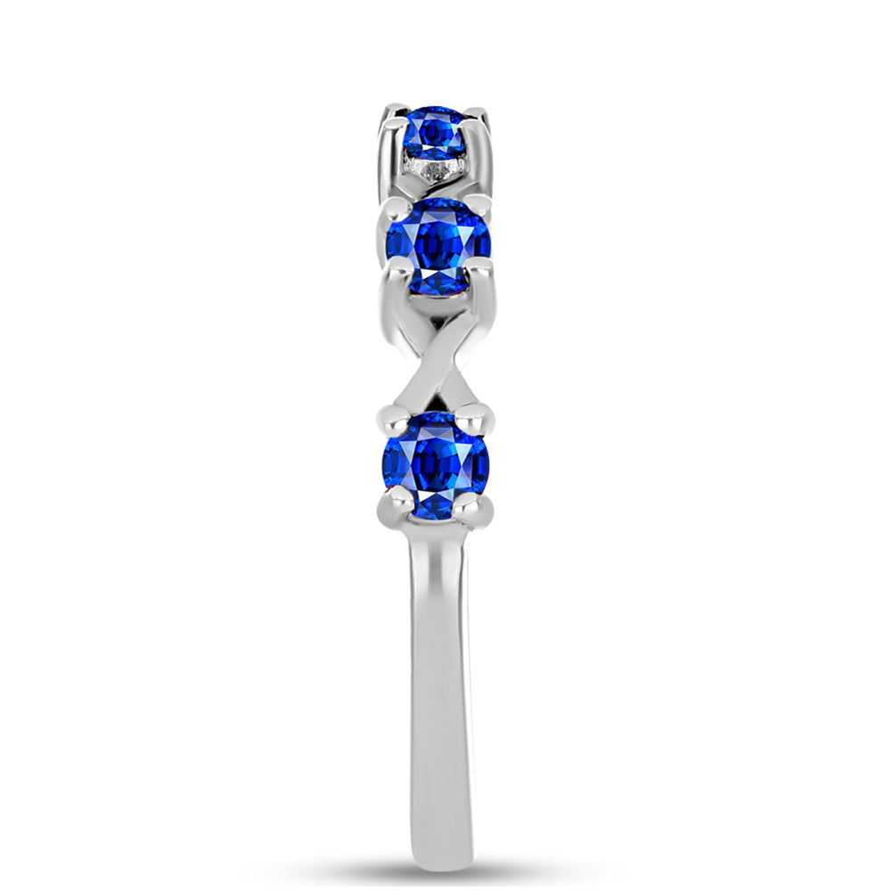 Inel din Argint 925 ( 2.13 grame ) cu Safir Albastru Australian 0.89 Carate 4 