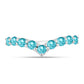 Inel din Argint 925 ( 2.2 grame ) cu Cuarț Paraiba 1.25 Carate