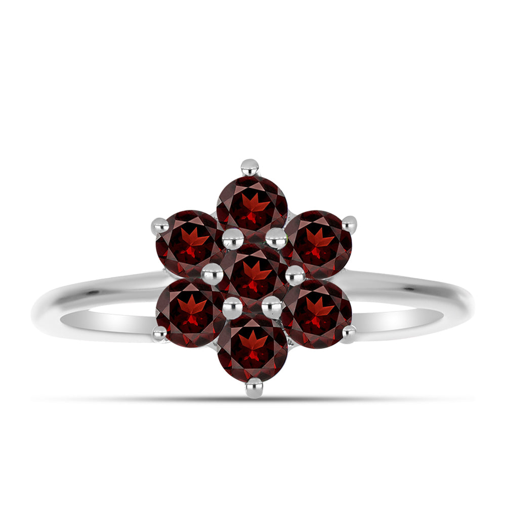 Inel din Argint 925 ( 1.73 grame ) cu Granat Barton 1.07 Carate