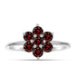 Inel din Argint 925 ( 1.73 grame ) cu Granat Barton 1.07 Carate