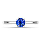 Inel din Argint 925 ( 1.74 grame ) cu Safir Albastru Australian 0.73 Carate