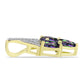 Pandantiv din Argint 925 Placat cu Aur ( 1.35 grame ) cu Topaz Mistic și Topaz Alb 1.17 Carate