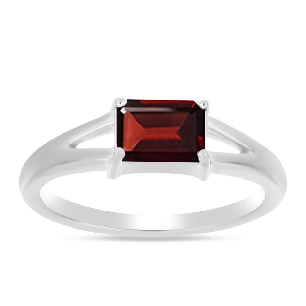 Inel din Argint 925 ( 2.43 grame ) cu Granat Barton 1.16 Carate
