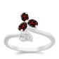 Inel din Argint 925 ( 2.35 grame ) cu Granat Barton 0.67 Carate