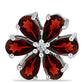 Pandantiv din Argint 925 ( 0.92 grame ) cu Granat Barton și Topaz Alb 1.69 Carate