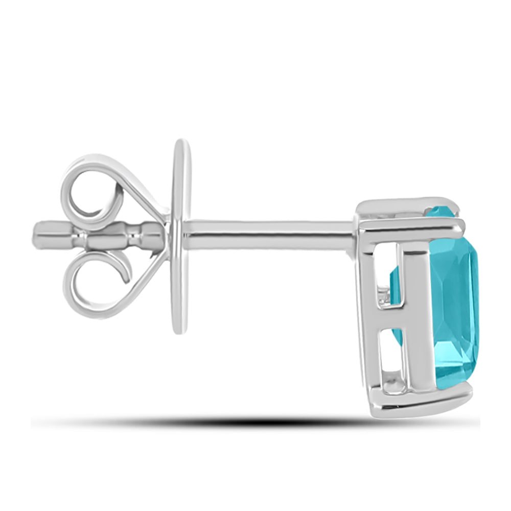 Cercei din Argint 925 ( 1.17 grame ) cu Cuarț Paraiba 0.94 Carate