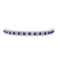 Brățară din Argint 925 ( 13.23 grame ) cu Safir Albastru Australian și Topaz Alb 7.18 Carate