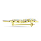Broşă din Argint 925 Placat cu Aur ( 5.12 grame ) cu Opal Welo și Topaz Alb 1.87 Carate