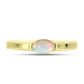 Inel din Argint 925 Placat cu Aur ( 2.27 grame ) cu Opal Welo 0.33 Carate