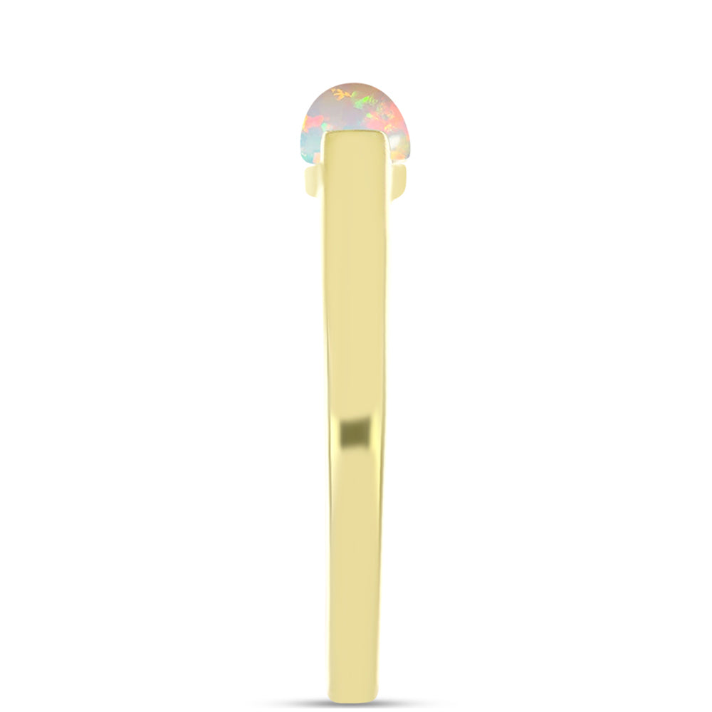 Inel din Argint 925 Placat cu Aur ( 2.27 grame ) cu Opal Welo 0.33 Carate 4 