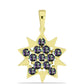 Pandantiv din Argint 925 Placat cu Aur ( 2.05 grame ) cu Topaz Mistic 1.66 Carate
