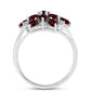 Inel din Argint 925 ( 3.44 grame ) cu Granat Barton și Topaz Alb 2.99 Carate
